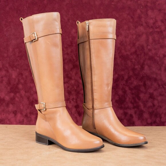 Rockport Women Harper Brown Leather Lightweight Comfortable Knee boots sz 6 - Picture 1 of 10